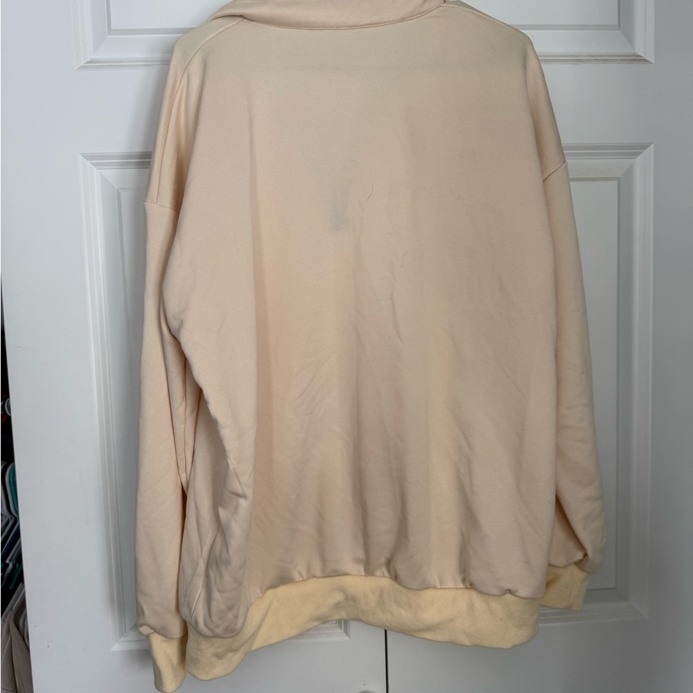 Cream Quarter-Zip Pullover - image 2